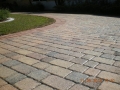 These pavers, view #14, after drying and the application of a satin acrylic sealer the driveway looks brand new!
