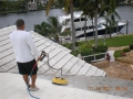 Look at our expert tech using a special surface cleaner to safely clean this very large tile roof.