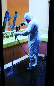 safety gear for anti mold spray